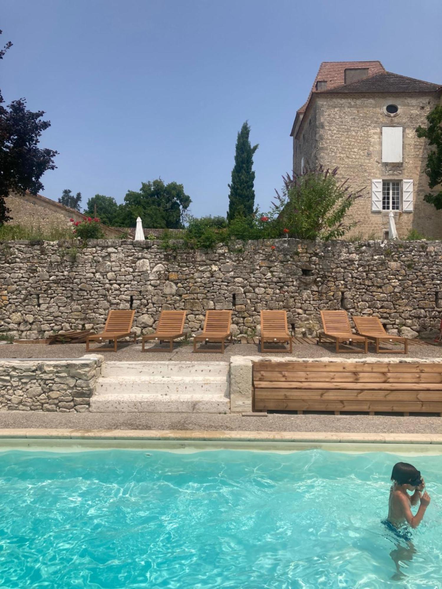 Chateau Barayre - Beautiful 12Th Century Castle With Pool And Large Garden Laussou Exterior photo